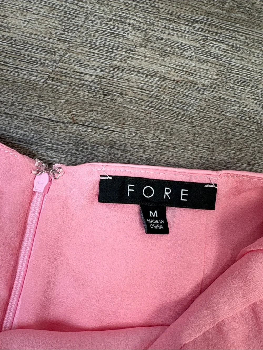 FORE Pink Satin Bustier Maxi Slip Dress Size Medium Y2K Formal